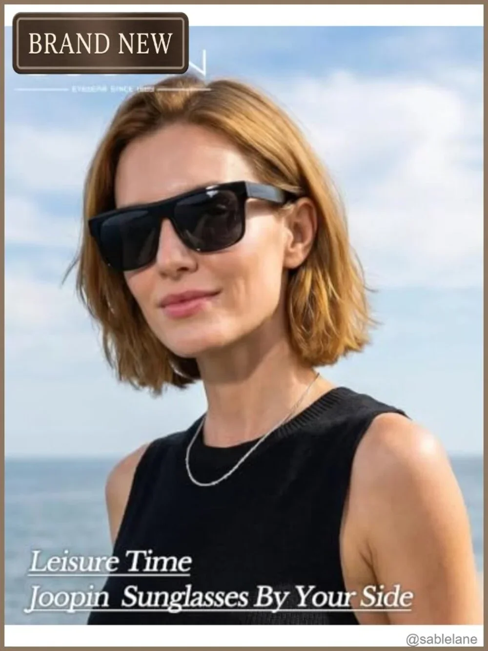 Flat Top Square Polarized Sunglasses UV400 Acetate